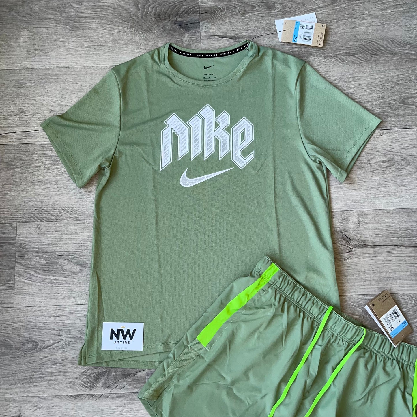 Nike Run Division Miler & Challenger Shorts Set