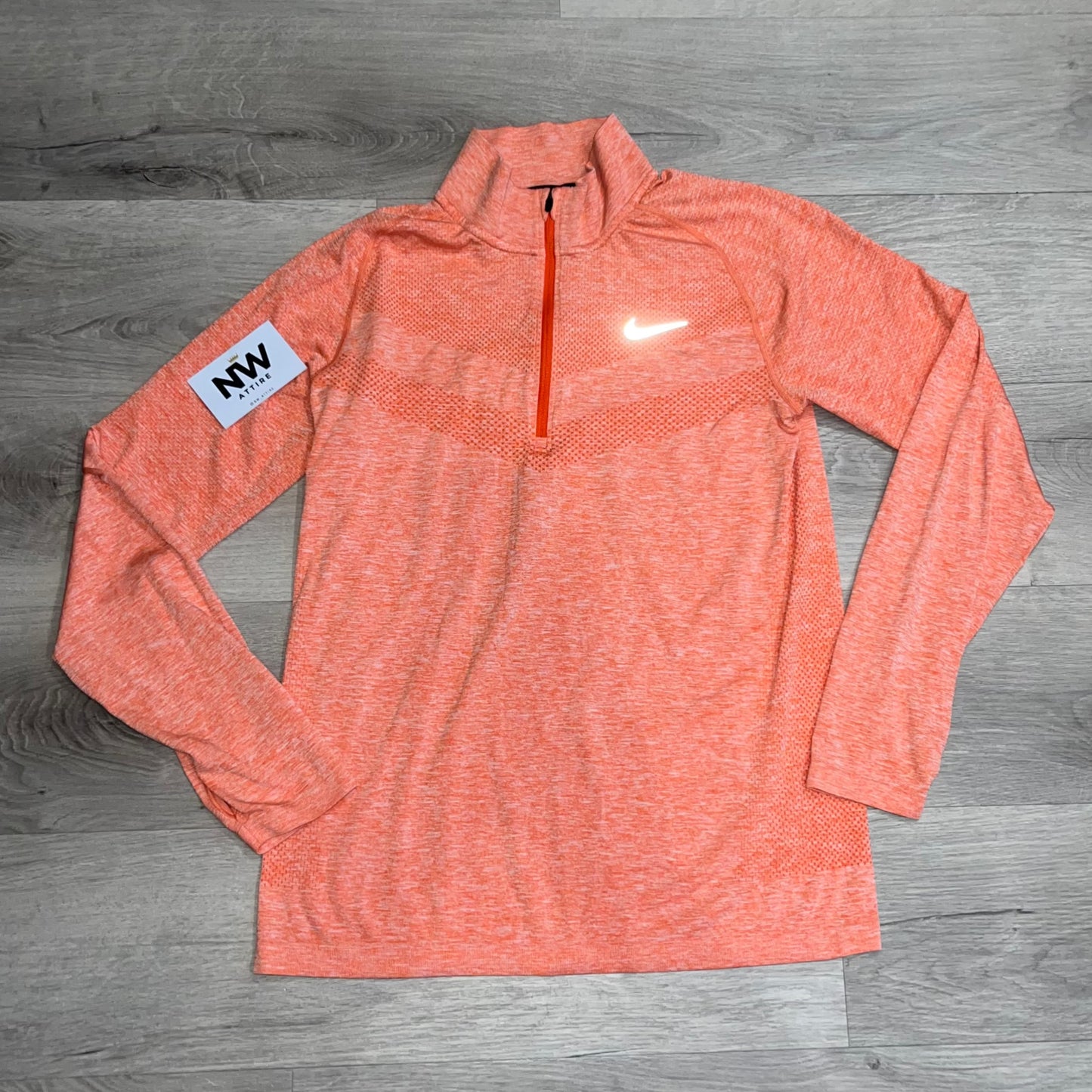 Nike Tech Knit RFLF 1/2 Zip Salmon Pink