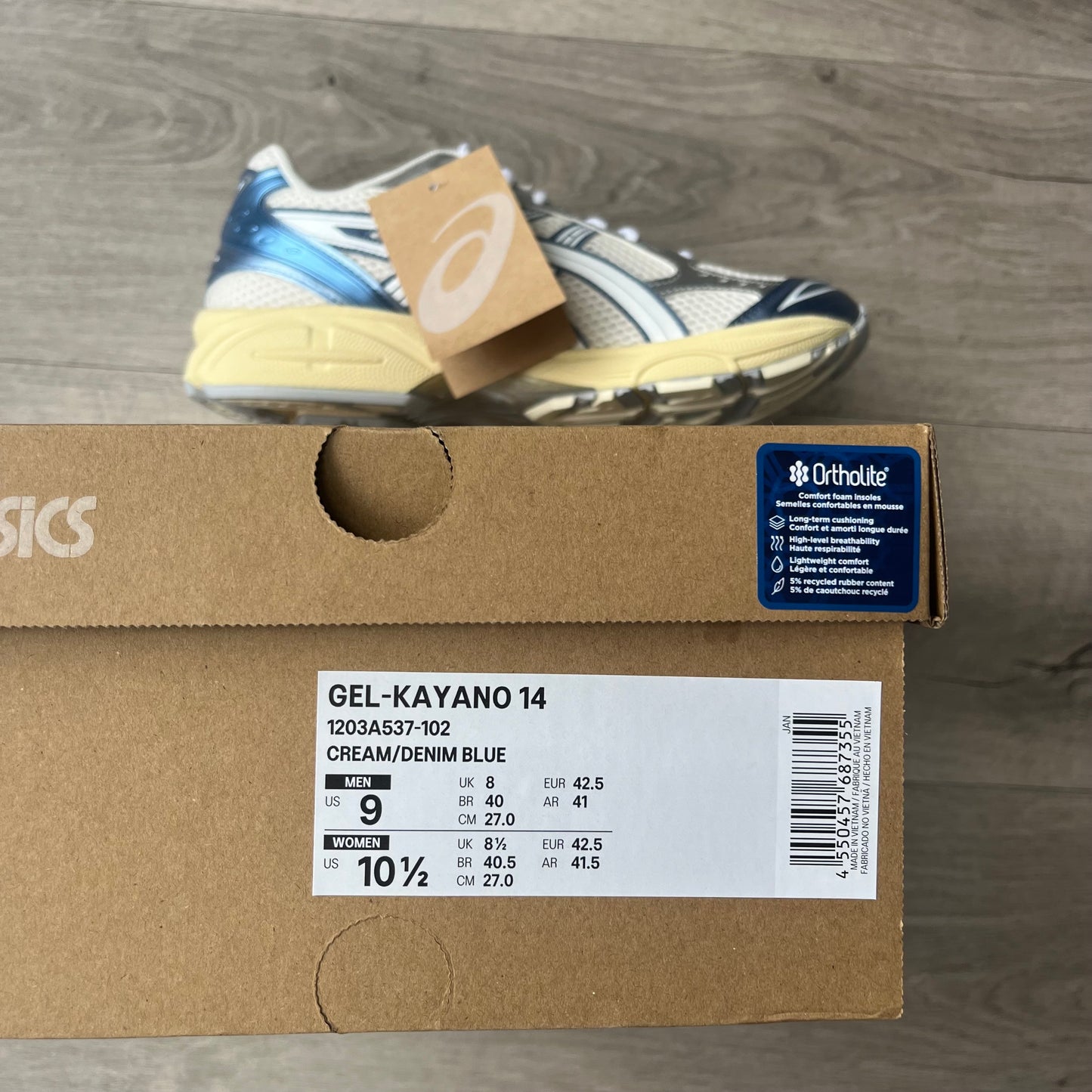 ASICS Gel-Kayano 14 Cream/Denim Blue
