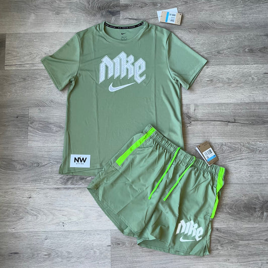 Nike Run Division Miler & Challenger Shorts Set