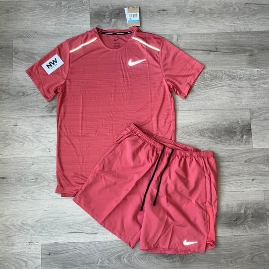 Nike Miler & 7” Challenger Set Adobe Red