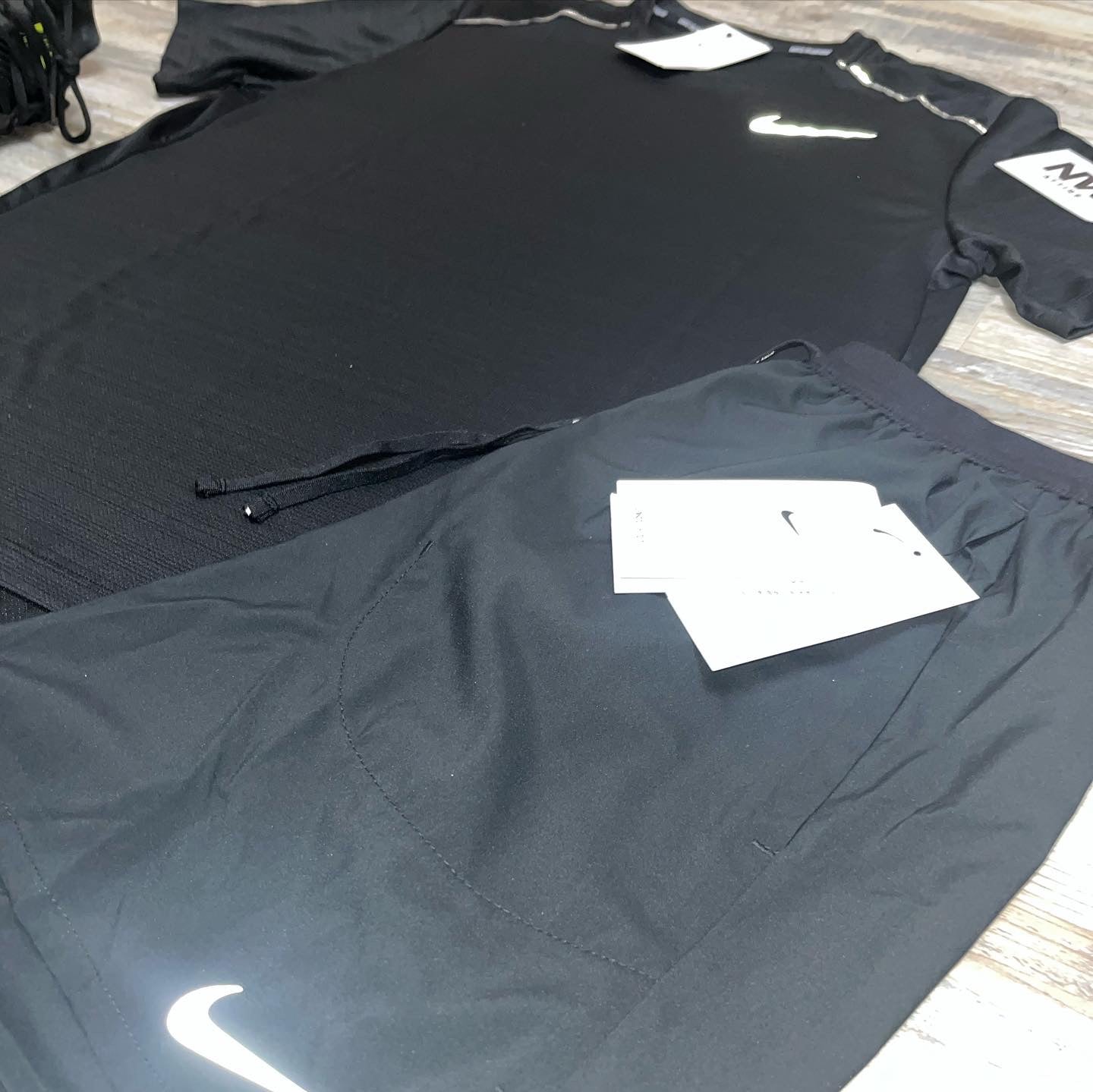 Nike Black Miler & Flex Strides Set