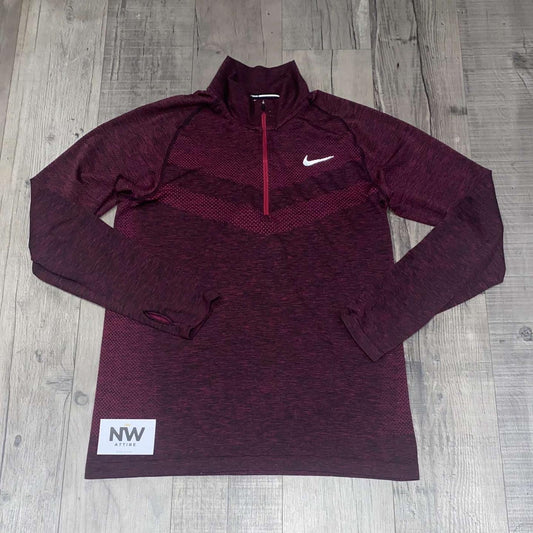 Nike Tech Knit RFLF 1/2 Zip Burgundy